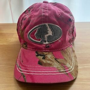 Women's Pink Camouflage Mossy Oak Hat Cap Baseball Truckers Strapback Adjustable